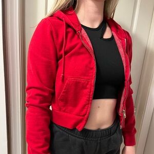 Brandy Melville cropped hoodie